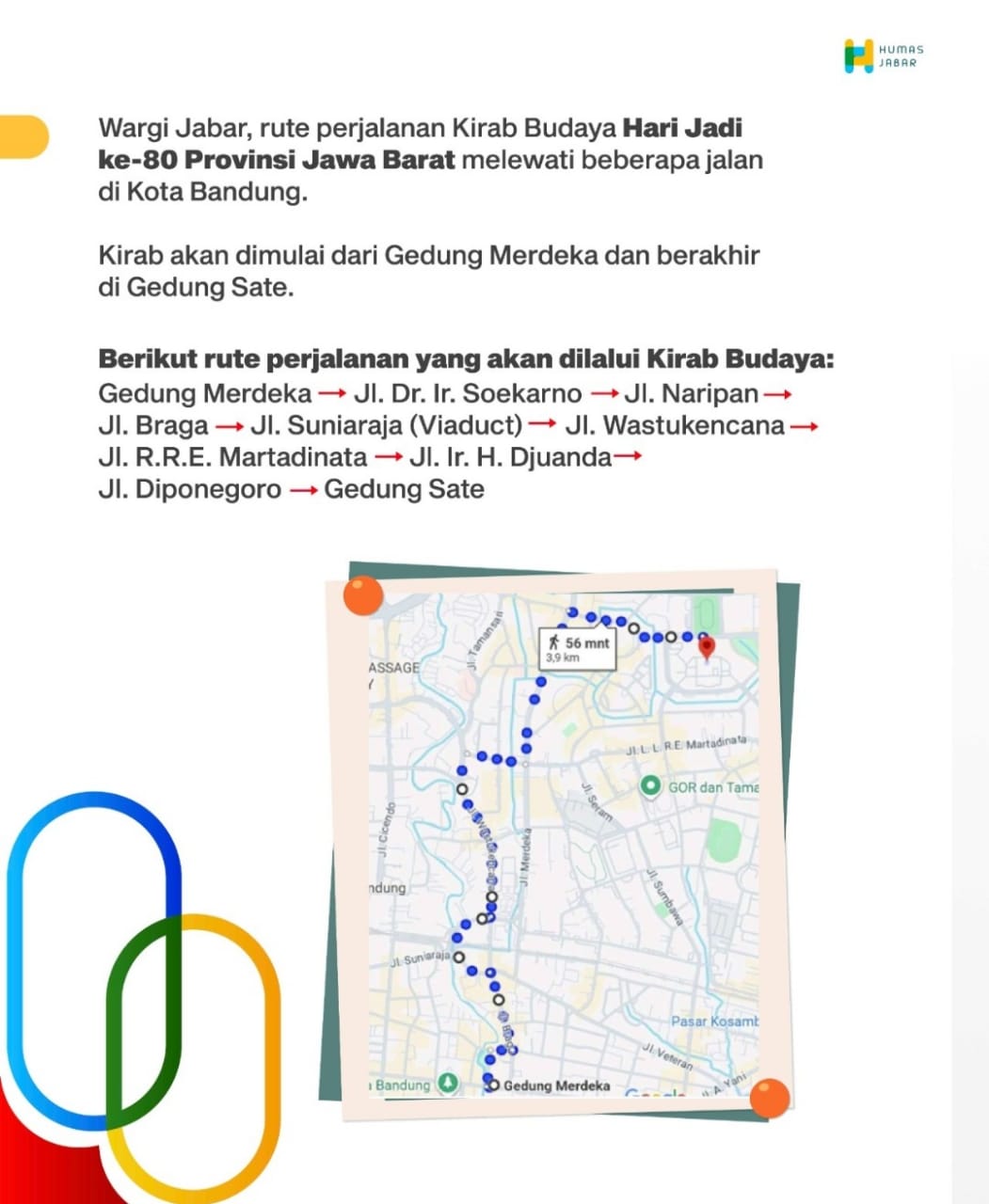Cek Disini, Rute Kirab Budaya Jabar di Kota Bandung